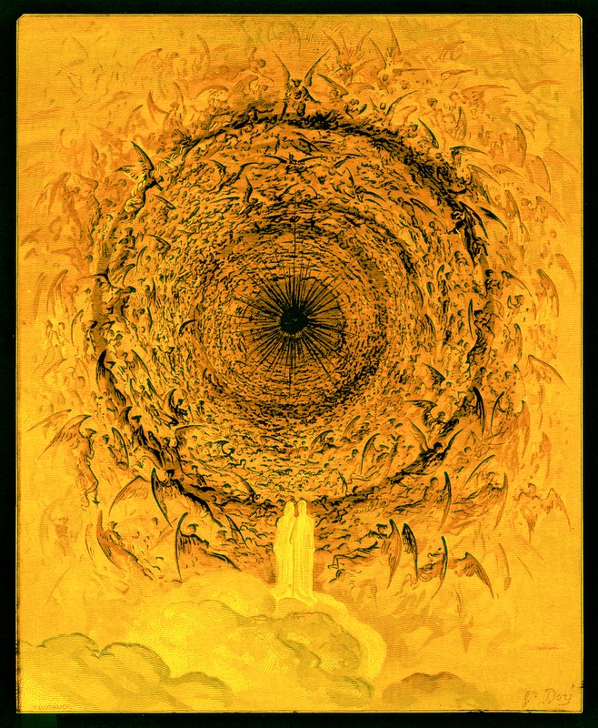 The Vision of the Empyrean, Stephane Pannemaker (1847-1930) tarafından oyulmuş 