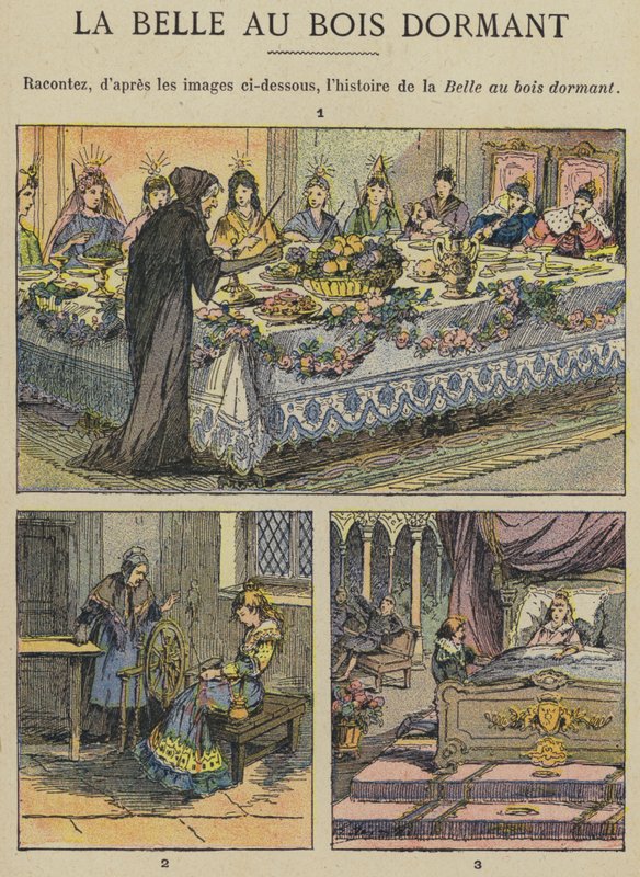Uyuyan Güzel (renkli taş) by Gustave Fraipont
