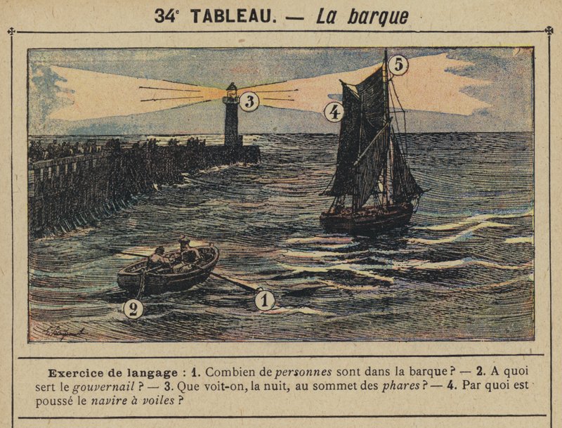 Tekne (renkli taş) by Gustave Fraipont