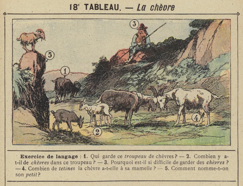 La chevre (renk üyeleri) by Gustave Fraipont