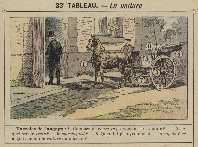 Araba (renkli lito) by Gustave Fraipont