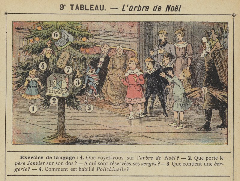 Noel ağacı (renkli taş) by Gustave Fraipont