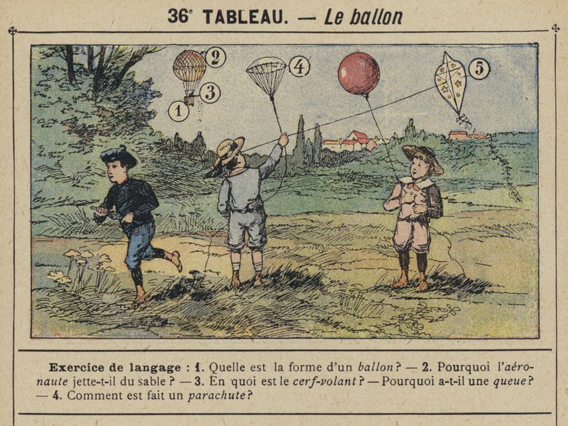 Ve balon (renk üyeleri) by Gustave Fraipont