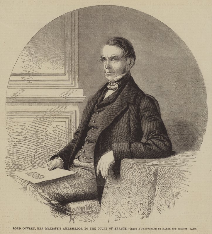 Lord Cowley, Majestelerinin Fransa Mahkemesi Büyükelçisi by Gustave Janet