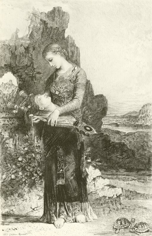 Orpheus (gravür) by Gustave Moreau
