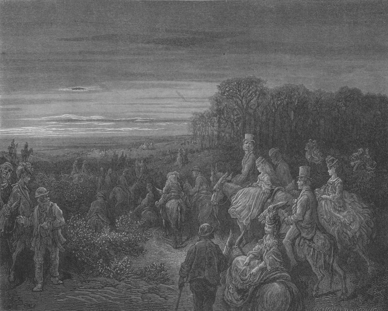 Environs De Londres, La Bruyere De Hamstead  by Gustave after Dore