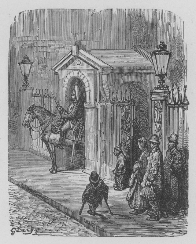Djöfulsins horn, Pres Westminster i by Gustave after Dore