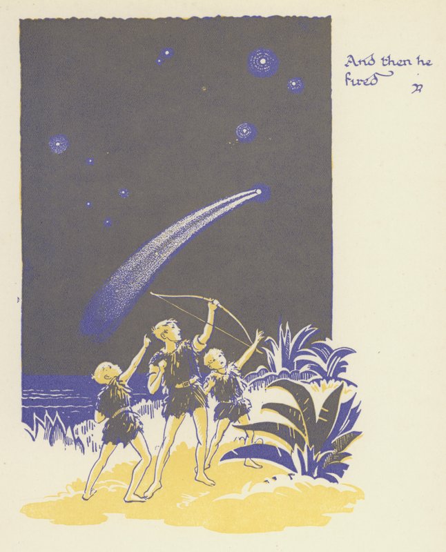 Peter Pan ve Wendy: Sonra ateş etti (renkli taş) by Gwynedd M. Hudson