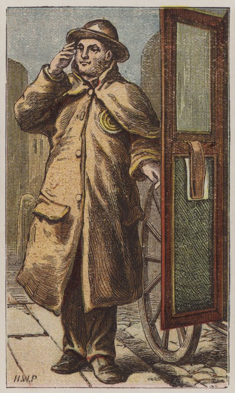 Cabman (renkli taş) by H.W. (after) Petherick