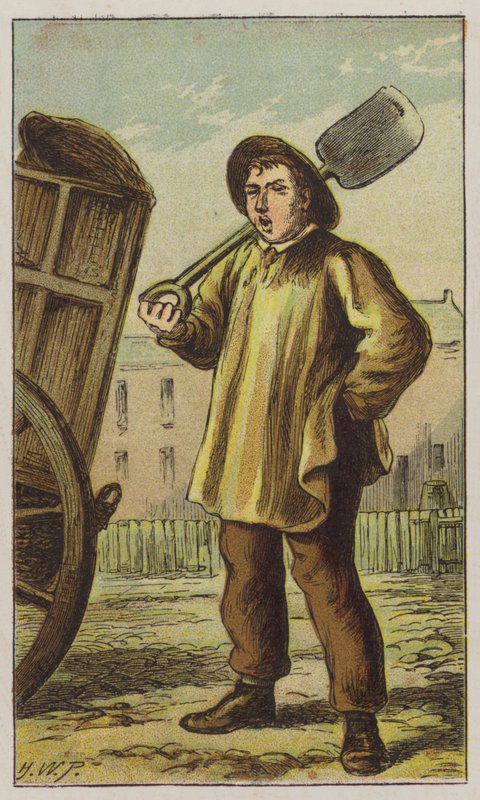Dustman (renkli taş) by H.W. (after) Petherick