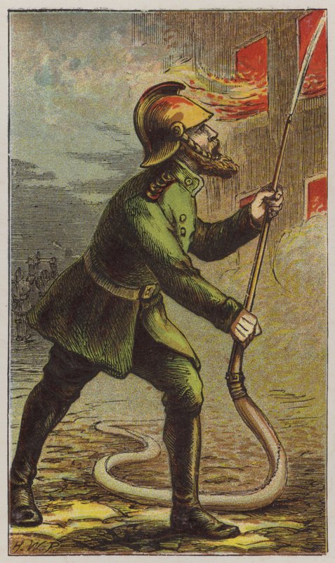 İtfaiyeci (renkli taş) by H.W. (after) Petherick