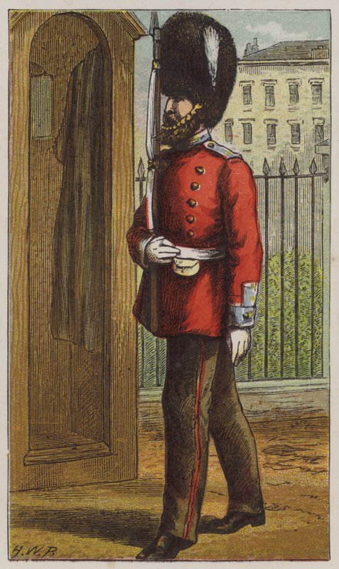 Grenadier (renkli taş) by H.W. (after) Petherick