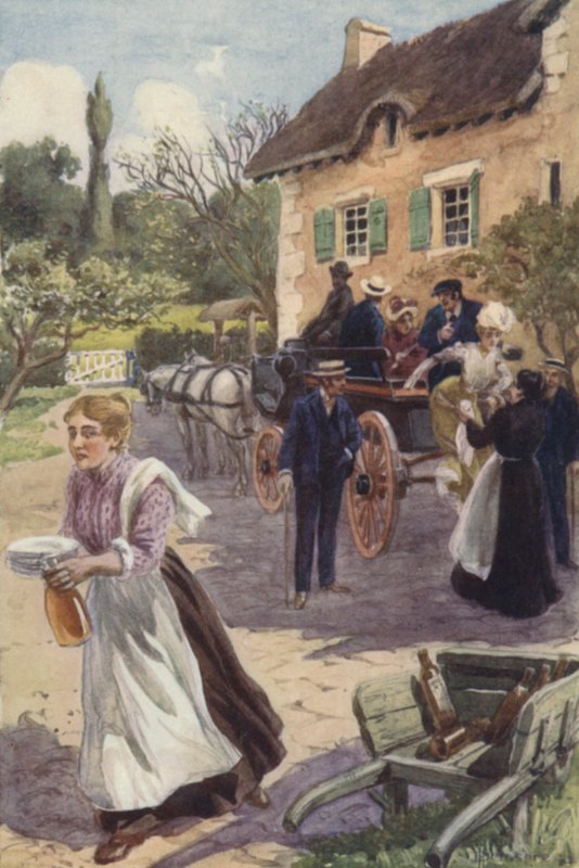 Hanım iki hanıma elini uzattı. by H. Delaspre