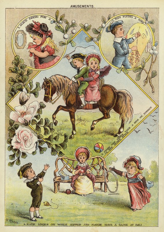 Çocuk eğlenceleri (chromolitho) by H. Hurst