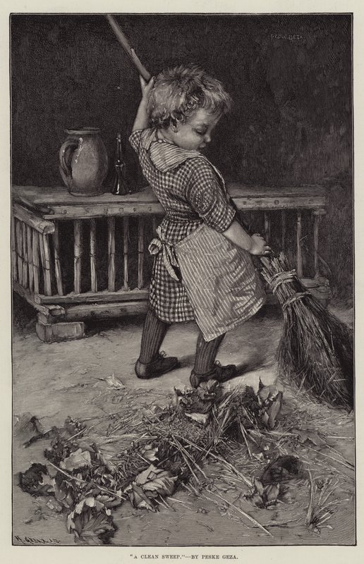 Temiz Bir Süpürme by Hablot Knight Browne