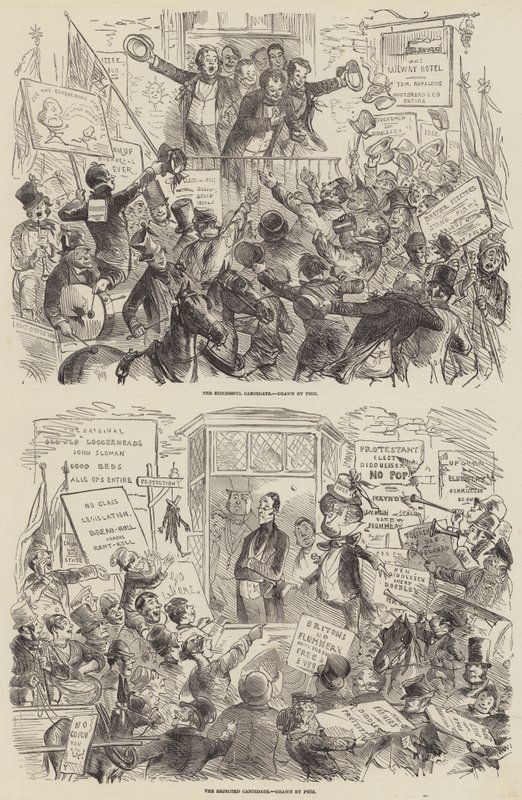 1852 Seçimi by Hablot Knight Browne