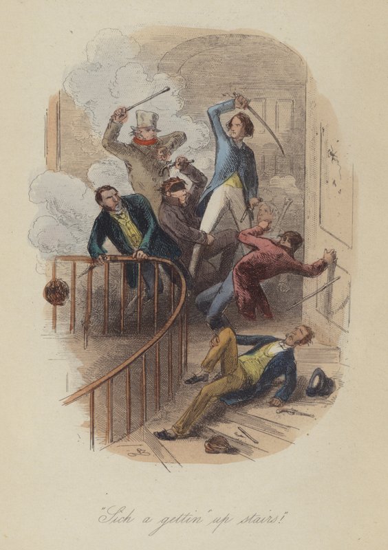 Lewis Arundel veya Frank E Smedley'den The Railroad of Life için çizim (renkli gravür) by after Hablot Knight Browne