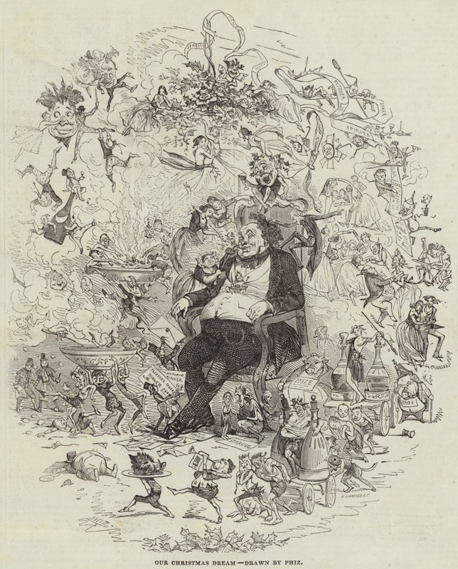 ನಮ್ಮ ಕ್ರಿಸ್ಮಸ್ ಡ್ರೀಮ್ (ಕೆತ್ತನೆ) turk by after Hablot Knight Browne