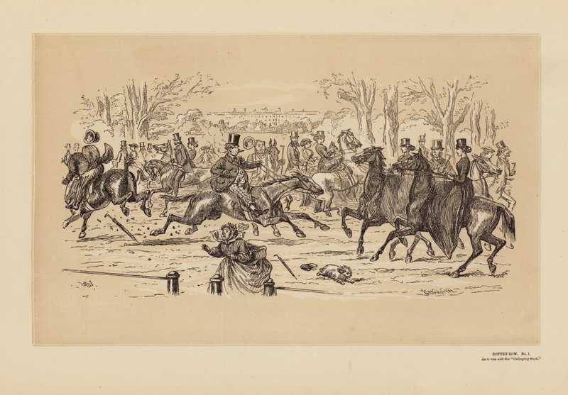 Rotten Row, No 1, Olduğu Gibi (gravür) by Hablot Knight (1815-92) Browne