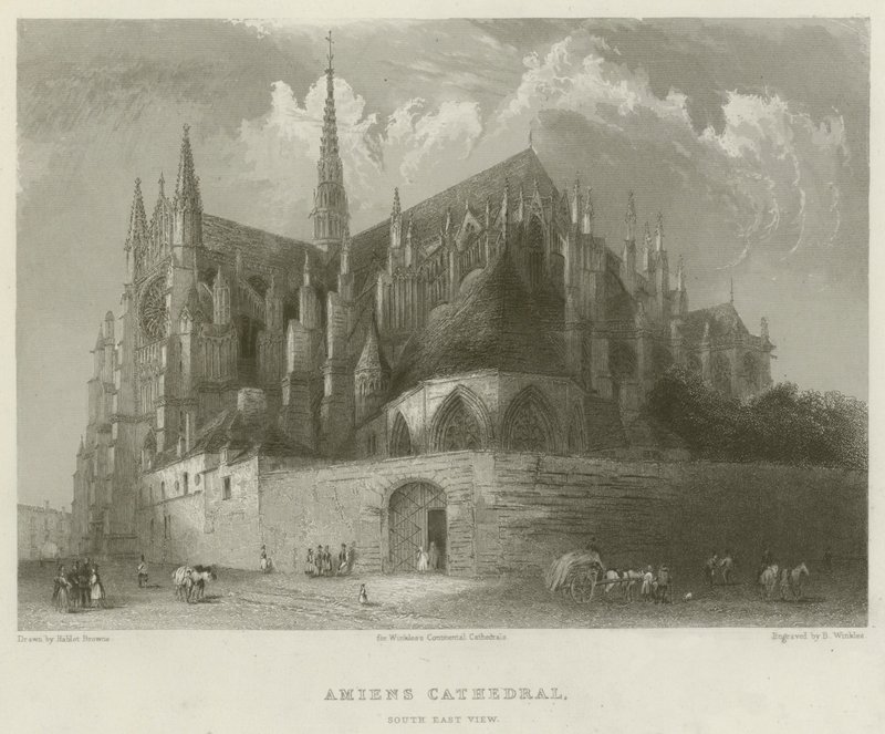 Amiens Katedrali, Güney Doğu Görünümü by Hablot Knight Browne