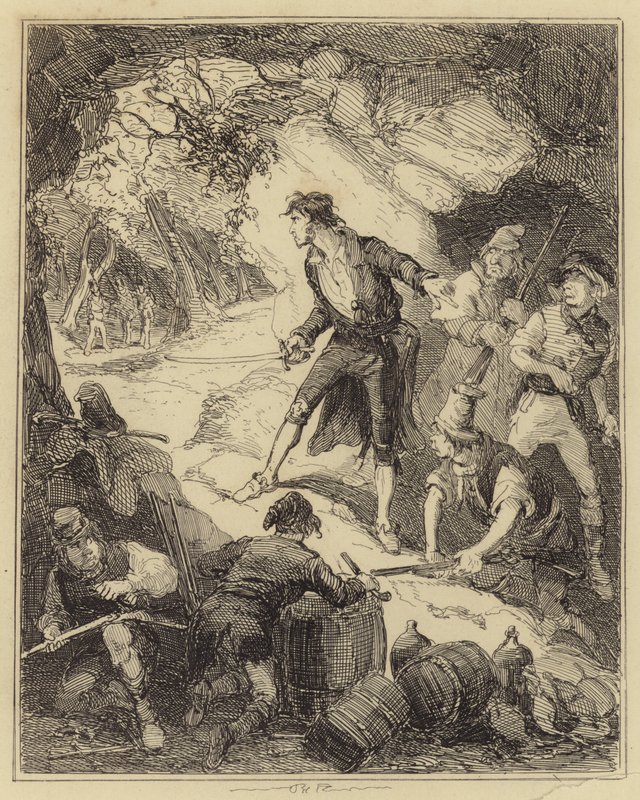 Kaptan Grant ve grubunun keşfi by Hablot Knight Browne