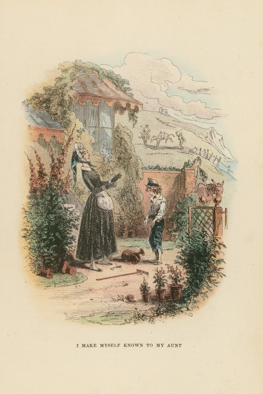 David Copperfield için İllüstrasyon by Hablot Knight Browne