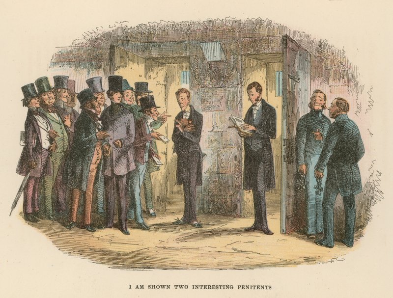David Copperfield için İllüstrasyon by Hablot Knight Browne