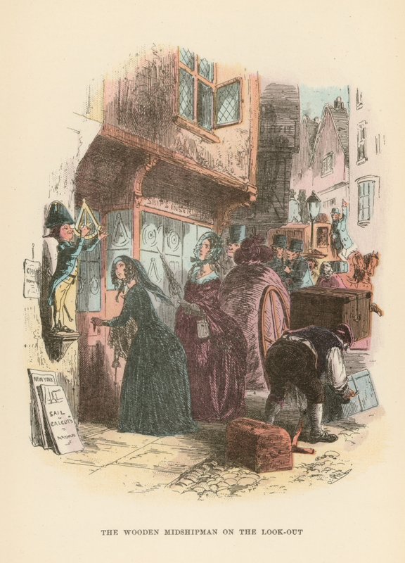 Dombey ve Oğul için İllüstrasyon by Hablot Knight Browne