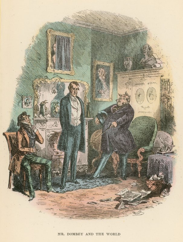 Illustration for Dombey and Son  by Hablot Knight Browne