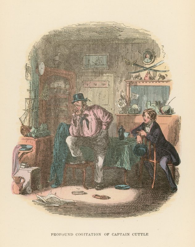 Dombey ve Oğul için İllüstrasyon by Hablot Knight Browne