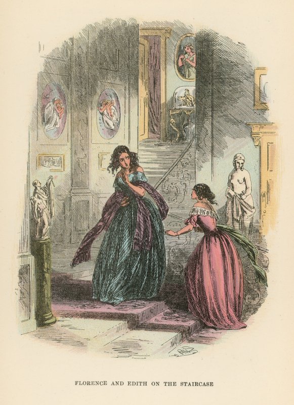 Dombey ve Oğul için İllüstrasyon by Hablot Knight Browne