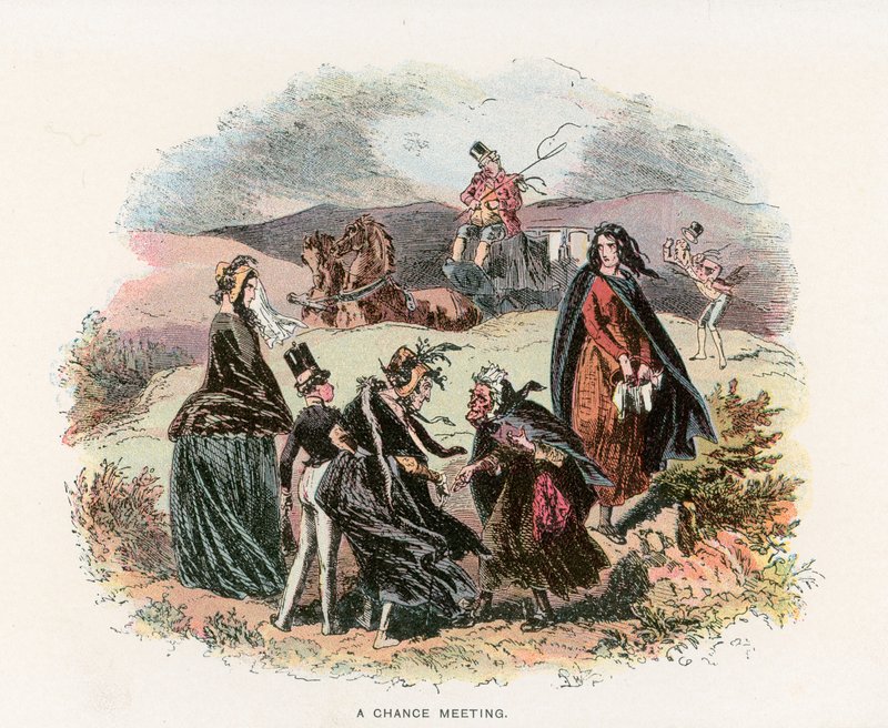 Dombey ve Oğul için İllüstrasyon by Hablot Knight Browne