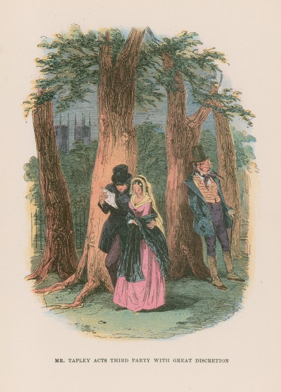 Martin Chuzzlewit için çizim by Hablot Knight Browne