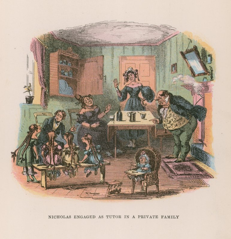 Illustration for Nicholas Nickleby  by Hablot Knight Browne