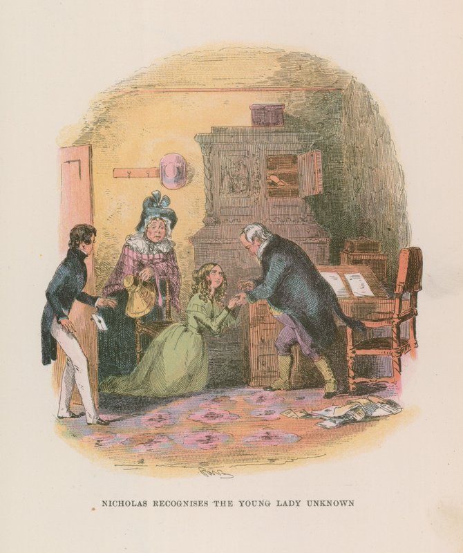 Illustration for Nicholas Nickleby  by Hablot Knight Browne