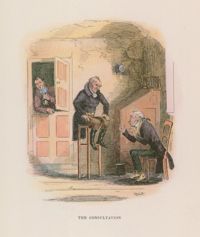 Nicholas Nickleby için İllüstrasyon by Hablot Knight Browne
