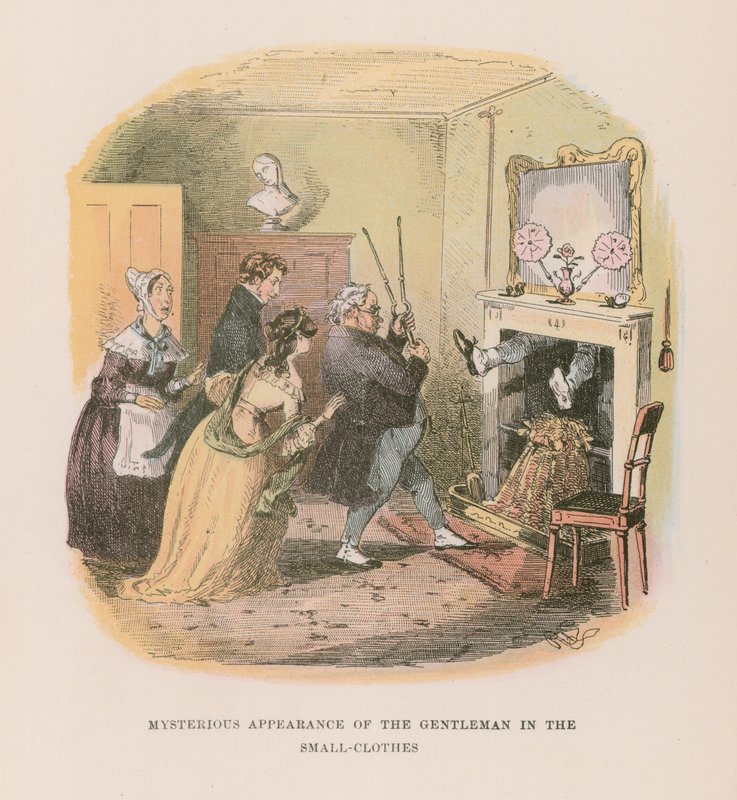 Nicholas Nickleby için İllüstrasyon by Hablot Knight Browne