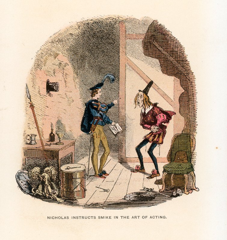 Nicholas Nickleby için İllüstrasyon by Hablot Knight Browne