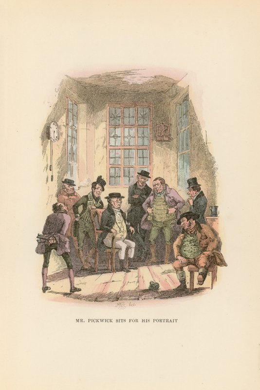 Pickwick Kağıtları için İllüstrasyon by Hablot Knight Browne