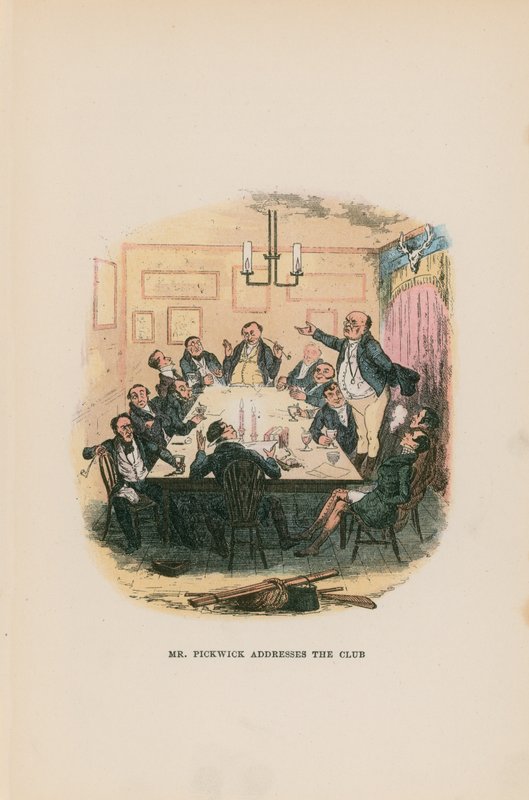 Illustration for Pickwick Papers  by Hablot Knight Browne