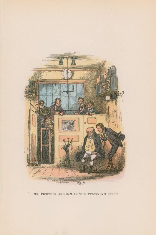 Pickwick Kağıtları için İllüstrasyon by Hablot Knight Browne