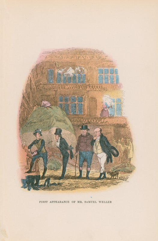 Pickwick Kağıtları için İllüstrasyon by Hablot Knight Browne