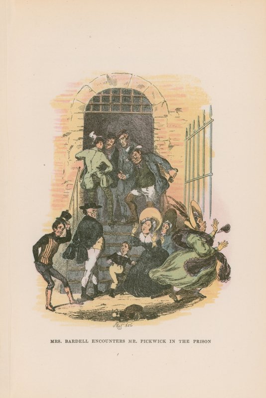 Pickwick Kağıtları için İllüstrasyon by Hablot Knight Browne