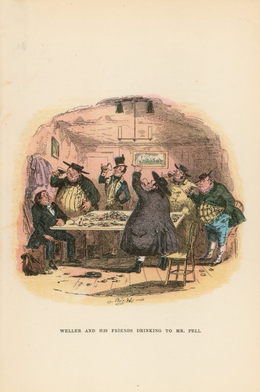 Pickwick Kağıtları için İllüstrasyon by Hablot Knight Browne