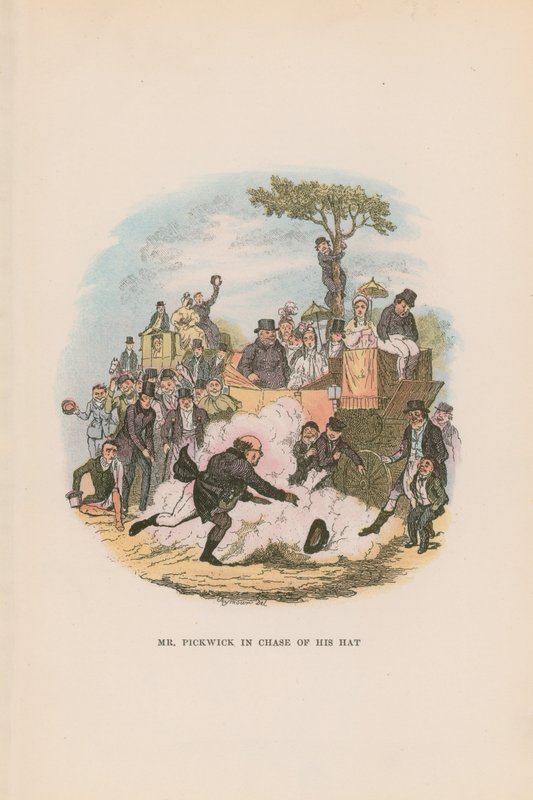 Pickwick Kağıtları için İllüstrasyon by Hablot Knight Browne