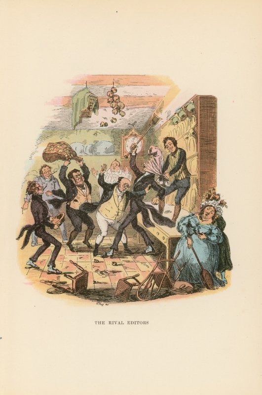 Pickwick Kağıtları için İllüstrasyon by Hablot Knight Browne