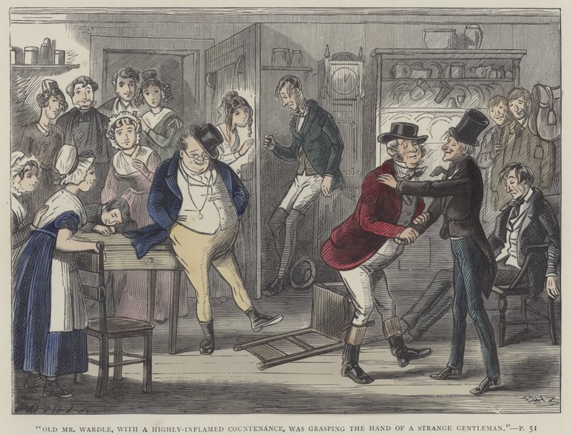 Pickwick Kağıtları için İllüstrasyon by Hablot Knight Browne