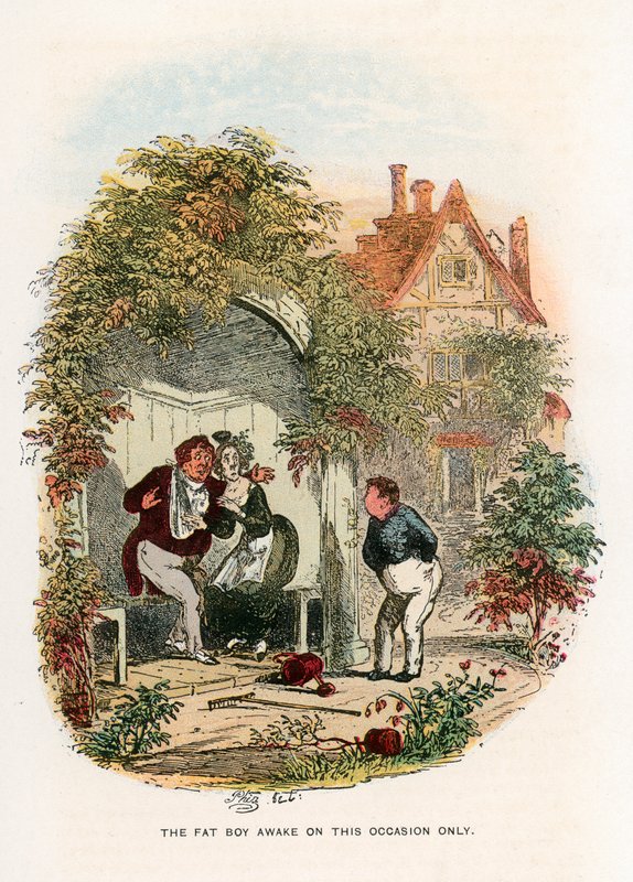Pickwick Kağıtları için İllüstrasyon by Hablot Knight Browne