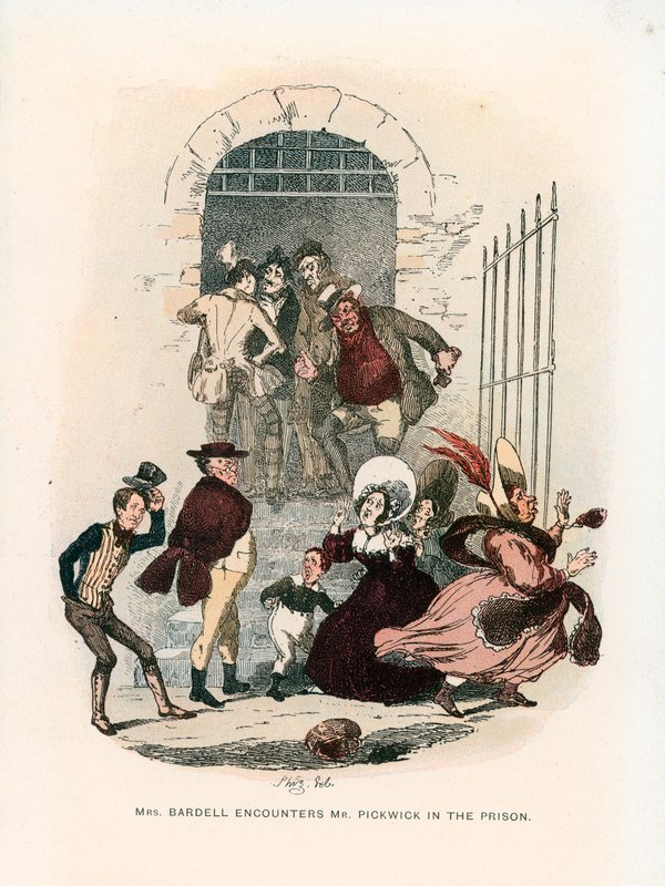 Pickwick Kağıtları için İllüstrasyon by Hablot Knight Browne