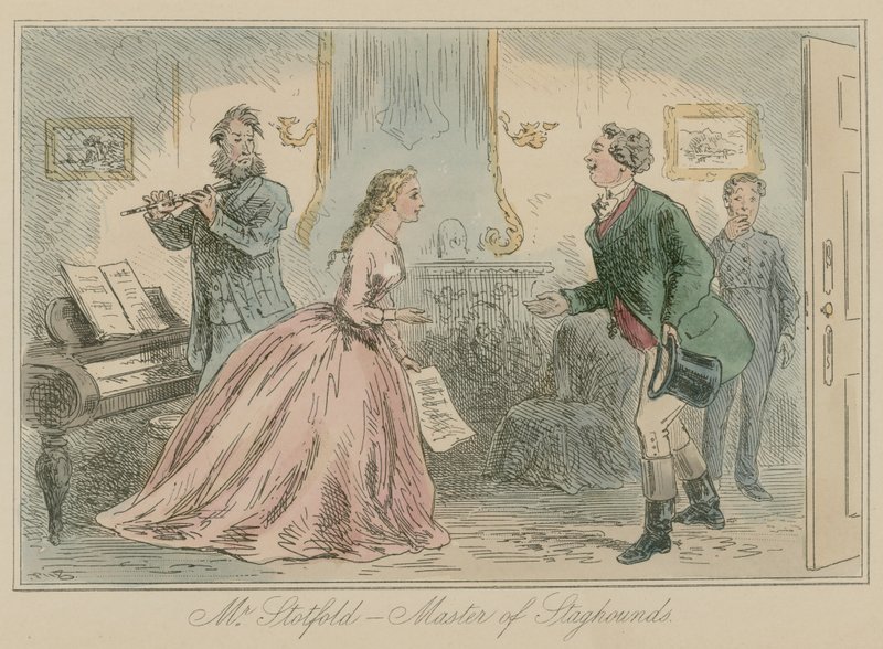 Mr Stotfold - Master of Staghounds  by Hablot Knight Browne